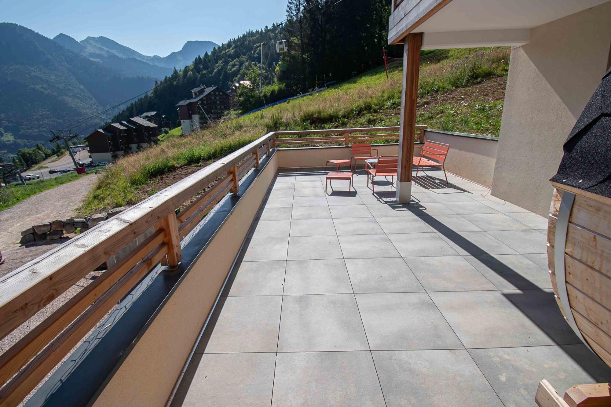 Dans Residence Neuve Le Snow Roc Sur Les Pistes, Grand Studio Cosy 5 Pers Avec Terrasse Panoramique, Sauna, Wifi Saint-Jean-dʼAulps Exterior foto